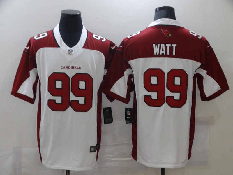 Men Arizona Cardinals 99 Watt White Nike Vapor Untouchable Limited NFL Jerseys